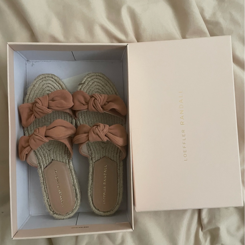 Loeffler Randall Daisy Espadrilles Size 37 Like New